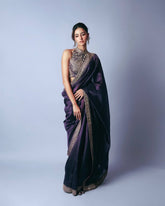 Dark Purple Silk Saree | Premium Purple Color