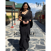 Plain Trending Georgette Saree | multicolor