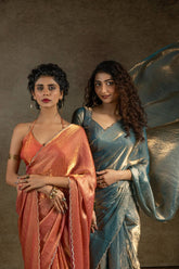 Designer Saree | Space Silk with Original Jarkhan Diamond Work | Wedding & Party Wear