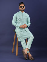 Heavy Embroidery Silk Koti-Kurta Set for Men | Sequence Work Jacket with Kurta Pajama | Festive & Wedding Wear
