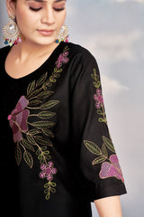 Heavy Rayon Embroidery Thread Work Co-Ords Set