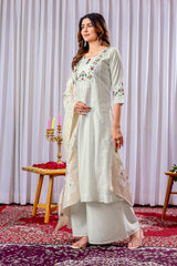 Elegant Straight Kurti Pant Dupatta Set