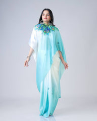 Satin Silk Digital Printed Saree Morpankh
