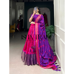 Dolla Silk Lehengha Choli with Digital Print Work | Heavy Cancan | Special Chaniya Choli for Navratri
