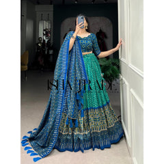 Dolla Silk Lehengha Choli With Digital Print Work | Heavy Cancan | Special Chaniya Choli For Navratri