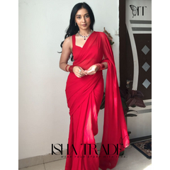 Plain Trending Georgette Saree | multicolor