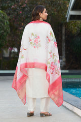 Elegant Straight Kurti Pant Dupatta Set