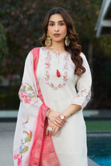 Elegant Straight Kurti Pant Dupatta Set