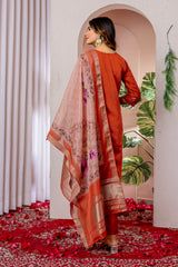 Elegant Straight Kurti Pant Dupatta Set