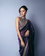 Dark Purple Silk Saree | Premium Purple Color