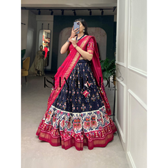 Dolla Silk Lehengha Choli with Digital Print Work | Heavy Cancan | Special Chaniya Choli for Navratri