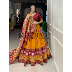 Dolla Silk Lehengha Choli with Digital Print Work | Heavy Cancan | Special Chaniya Choli for Navratri