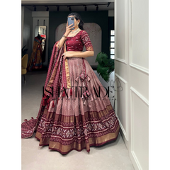 Dolla Silk Lehengha Choli with Digital Print Work | Heavy Cancan | Special Chaniya Choli for Navratri