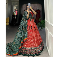Dolla Silk Lehengha Choli with Digital Print Work | Heavy Cancan | Special Chaniya Choli for Navratri