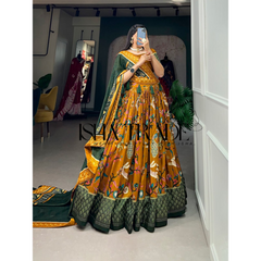 Dolla Silk Lehengha Choli with Digital Print Work | Heavy Cancan | Special Chaniya Choli for Navratri