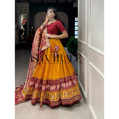 Dolla Silk Lehengha Choli with Digital Print Work | Heavy Cancan | Special Chaniya Choli for Navratri