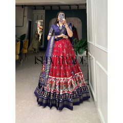 Dolla Silk Lehengha Choli with Digital Print Work | Heavy Cancan | Special Chaniya Choli for Navratri