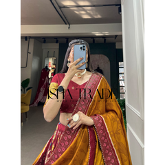 Dolla Silk Lehengha Choli with Digital Print Work | Heavy Cancan | Special Chaniya Choli for Navratri