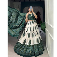 Dolla Silk Lehengha Choli With Digital Print Work | Cancan | Special Chaniya Choli For Navratri