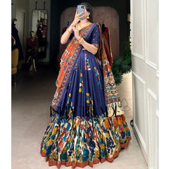 Dolla Silk Lehengha Choli With Digital Print Work | Heavy Cancan | Special Chaniya Choli For Navratri