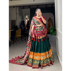 Dolla Silk Lehengha Choli with Digital Print Work | Heavy Cancan | Special Chaniya Choli for Navratri
