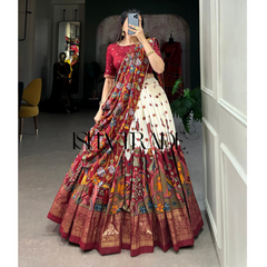 Dolla Silk Lehengha Choli With Digital Print Work | Heavy Cancan | Special Chaniya Choli For Navratri