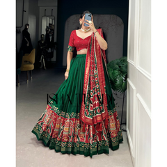 Dolla Silk Lehengha Choli with Digital Print Work | Heavy Cancan | Special Chaniya Choli for Navratri