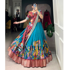 Dolla Silk Lehengha Choli With Digital Print Work | Heavy Cancan | Special Chaniya Choli For Navratri