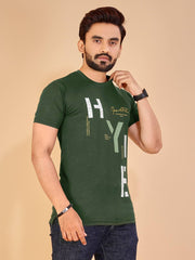 Regular Fit Solid Cotton Lycra T-shirt for Men | Men's T-shirt | Regular Fit