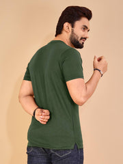 Regular Fit Solid Cotton Lycra T-shirt for Men | Men's T-shirt | Regular Fit