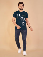 Regular Fit Solid Cotton Lycra T-Shirt for Men | Men's T-shirt