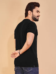 Regular Fit Solid Cotton Lycra T-Shirt for Men | Men's T-shirt