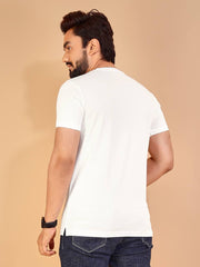 Regular Fit Solid Cotton | Lycra T-shirt for Men | Men's T-shirt